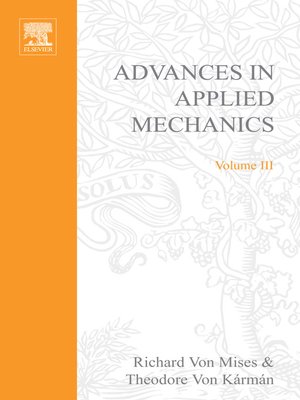 cover image of Advances in Applied Mechanics